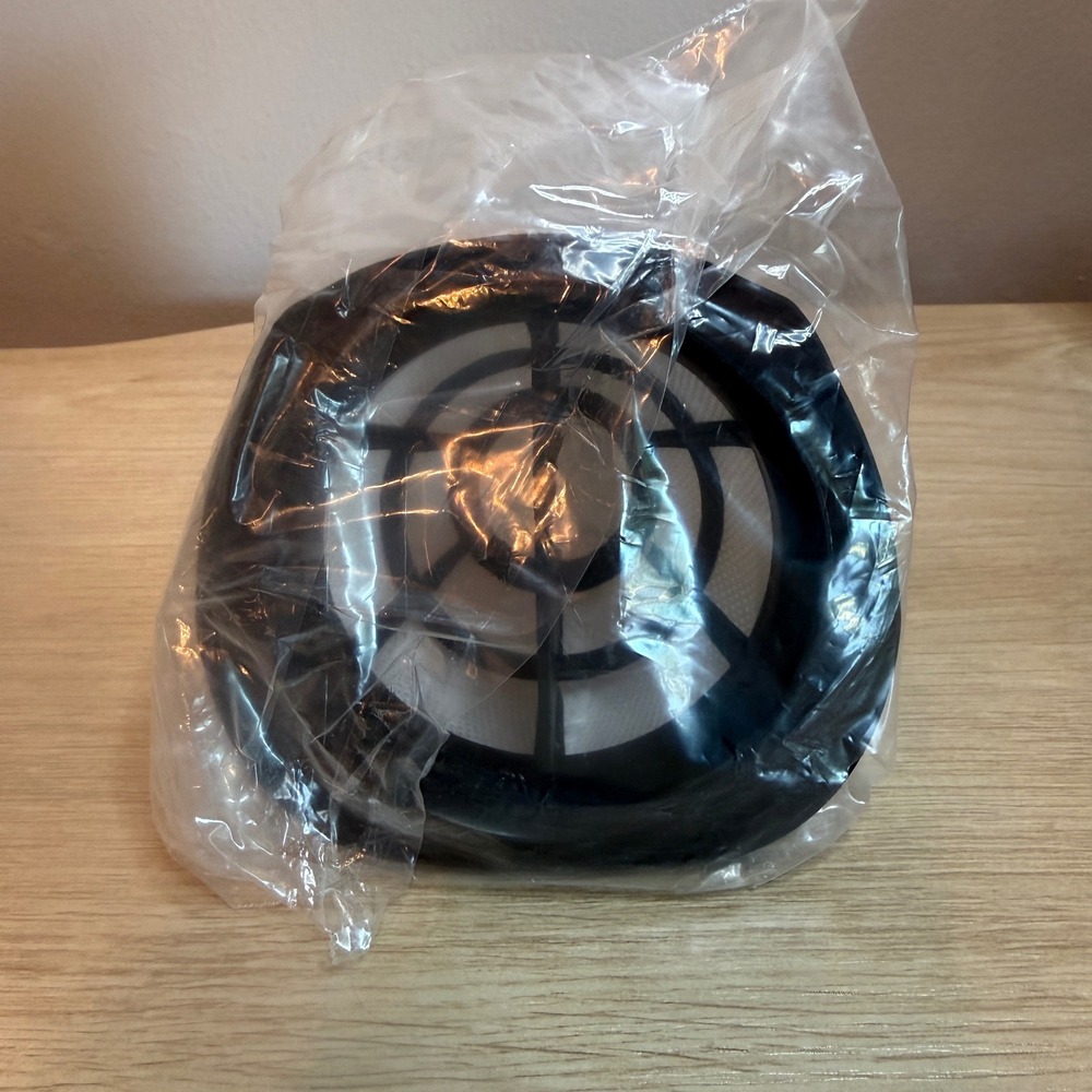 Universal Replacement Vacuum Mesh Filter Black Plastic Frame White Mesh Cone
